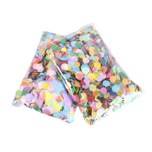 POPETPOP 2 Sätze Disc-kopierpapier Spitzendeckchen Rund Ballon Multi Runde Tischstreuung Goldene Verzierungen Korb Runden Konfetti Funkeln Bastelzubehör Aus Papier Colorful von POPETPOP