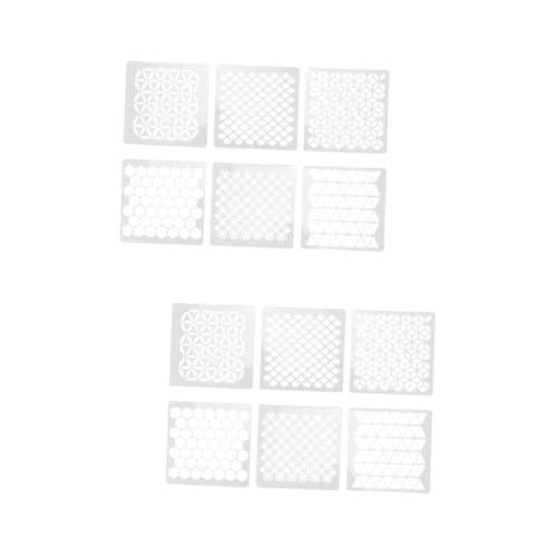 POPETPOP 2 Sätze Geometrische Vorlagen Für Wandkunst Schablone Bienenwabe Wandmalerei Vorlage Malvorlagentafel Weiß 6 Stücke * 2 POPETPOP 2 Sätze Geometrische Vorlagen Für Wandkunst Schablone Bienenwabe Wandmalerei Vorlage Malvorlagentafel Weiß 6 Stücke * 2 von POPETPOP