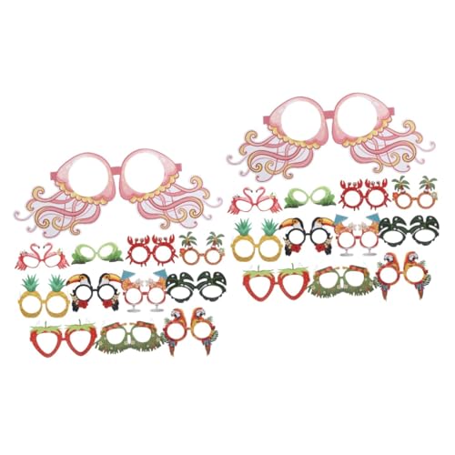 POPETPOP 2 Sätze Hawaiianische Brille Party Gläser Strand Brille Foto-requisite Tropische Kostümrequisiten Hawaii-brille-foto-requisite Brillen Für Das Festival Papier 12 Stücke * 2 POPETPOP 2 Sätze Hawaiianische Brille Party Gläser Strand Brille Foto-requisite Tropische Kostümrequisiten Hawaii-brille-foto-requisite Brillen Für Das Festival Papier 12 Stücke * 2 von POPETPOP