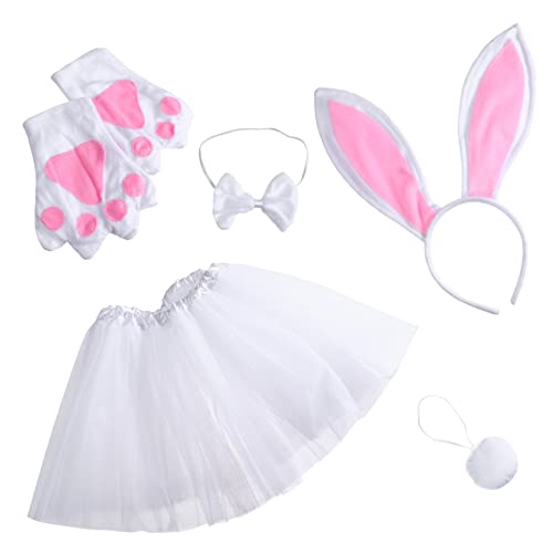 POPETPOP 2 Sets Hasenohr Stirnband Kostüme Tüll Tutu Abschlussball Aufblasbare Kleidung Outfits Osterhasen Kostümzubehör Mädchen Kostümzubehör Osterparty Kostüm Plüsch Weiß POPETPOP 2 Sets Hasenohr Stirnband Kostüme Tüll Tutu Abschlussball Aufblasbare Kleidung Outfits Osterhasen Kostümzubehör Mädchen Kostümzubehör Osterparty Kostüm Plüsch Weiß von POPETPOP
