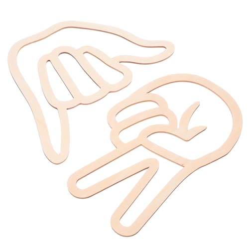 POPETPOP 2 Stück Bastelset für das Fingerhanddekor Schmuckhandwerk für Schmuckherstellungsset für dekorative Wandhaken für -Ornament-Bastelset Holz Beige POPETPOP 2 Stück Bastelset für das Fingerhanddekor Schmuckhandwerk für Schmuckherstellungsset für dekorative Wandhaken für -Ornament-Bastelset Holz Beige von POPETPOP