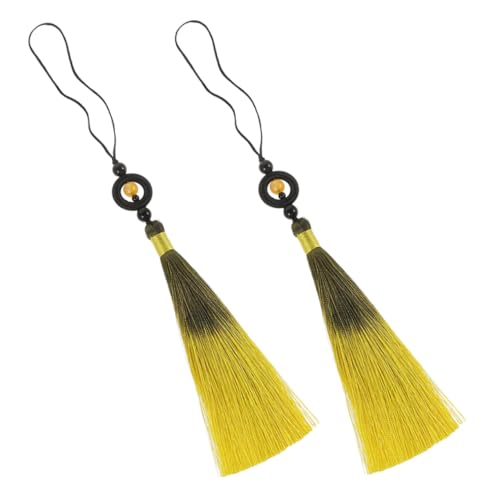 POPETPOP 2 Stück Chinesische Schwertquaste: Taichi-schwertquasten-charms, Zubehör Für Lesezeichen, Schlüsselanhänger, Ohrringe, Armbänder, POPETPOP 2 Stück Chinesische Schwertquaste: Taichi-schwertquasten-charms, Zubehör Für Lesezeichen, Schlüsselanhänger, Ohrringe, Armbänder, von POPETPOP