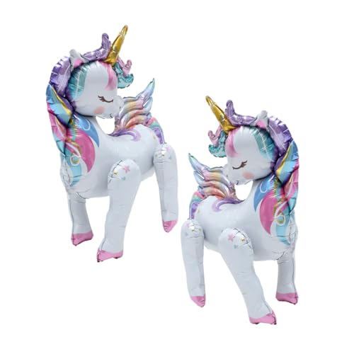 POPETPOP 2 Stück Einhorn Folienballons Partydekoration für Geburtstagsfeiern Kinderzimmer Fotoshootings Lustige und Praktische Luftballons für Unvergessliche POPETPOP 2 Stück Einhorn Folienballons Partydekoration für Geburtstagsfeiern Kinderzimmer Fotoshootings Lustige und Praktische Luftballons für Unvergessliche von POPETPOP