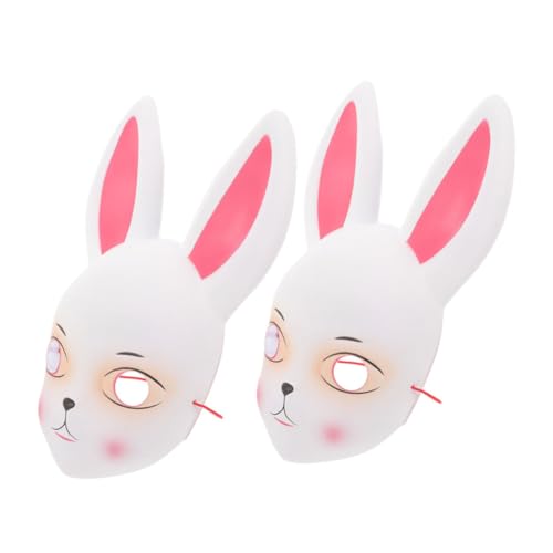 POPETPOP 2 Stück Hasenmaske Cosplay-partymaske Karnevalsmaske Hasenohrmaske Kaninchen Maskerade Maske Maskerademaske Tier-maskerade-maske Osterparteiprop Plastik Weiß POPETPOP 2 Stück Hasenmaske Cosplay-partymaske Karnevalsmaske Hasenohrmaske Kaninchen Maskerade Maske Maskerademaske Tier-maskerade-maske Osterparteiprop Plastik Weiß von POPETPOP