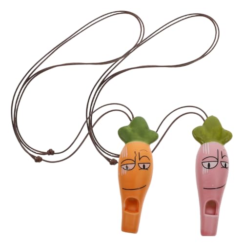 POPETPOP 2 Stück Karottenpfeife Kind Fußball Pfeife Schiebepfeifen Partypfeifen Pfeife für Trainer Keramik POPETPOP 2 Stück Karottenpfeife Kind Fußball Pfeife Schiebepfeifen Partypfeifen Pfeife für Trainer Keramik von POPETPOP