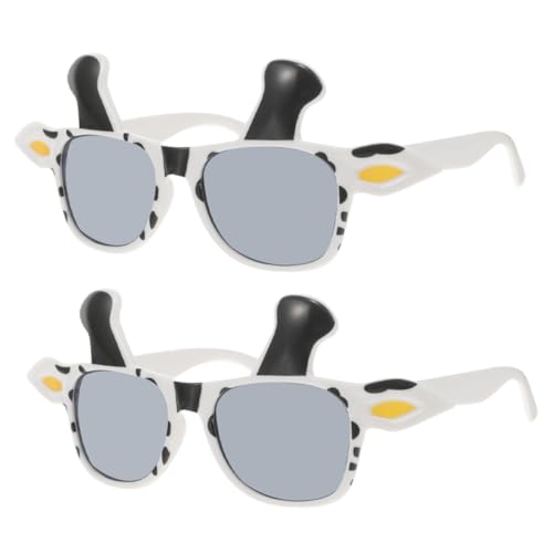 POPETPOP 2 Stück Lustige Kuhbrille PC Material Cartoon Tierbrille für Halloween Geburtstag Kuh Party Karneval Zubehör für Damen und Herren POPETPOP 2 Stück Lustige Kuhbrille PC Material Cartoon Tierbrille für Halloween Geburtstag Kuh Party Karneval Zubehör für Damen und Herren von POPETPOP