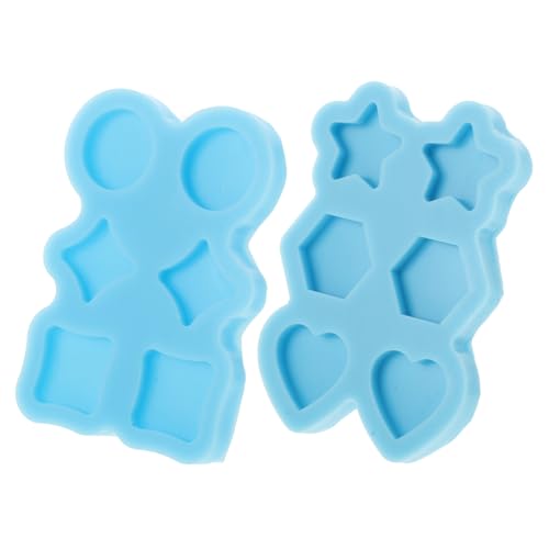 POPETPOP 2 Stück Silikon Schmuckformen für Ohrringe mit Stern Herz Rund und Flexible Epoxidharz Gießformen für DIY Schmuckherstellung Leicht Entformbar und Tragbar POPETPOP 2 Stück Silikon Schmuckformen für Ohrringe mit Stern Herz Rund und Flexible Epoxidharz Gießformen für DIY Schmuckherstellung Leicht Entformbar und Tragbar von POPETPOP