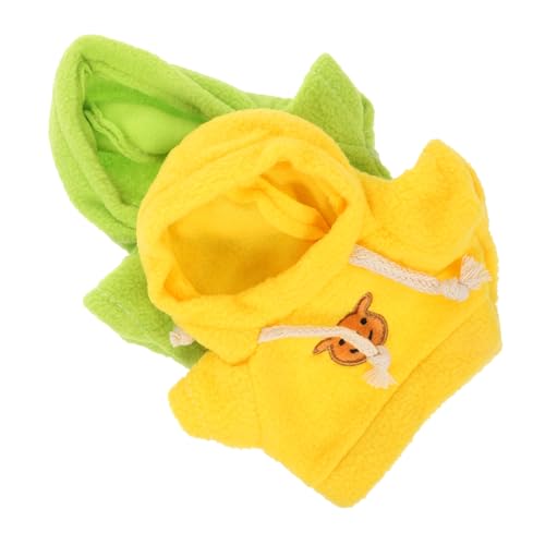 POPETPOP 2 Stück Teiliges Bärenkleidungs für Stofftiere Weiche Reißfeste Kapuzenpullover Flexible DIY Anziehsachen für Plüschbären für Kreativen und Puppen Kleidung von POPETPOP