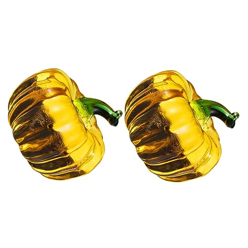 POPETPOP 2 Stück Teiliges Kürbis Deko Kleine Handgefertigte Herbst Tischdekoration Photo Prop Gelb für Wohnzimmer Schlafzimmer Festliche Atmosphäre POPETPOP 2 Stück Teiliges Kürbis Deko Kleine Handgefertigte Herbst Tischdekoration Photo Prop Gelb für Wohnzimmer Schlafzimmer Festliche Atmosphäre von POPETPOP
