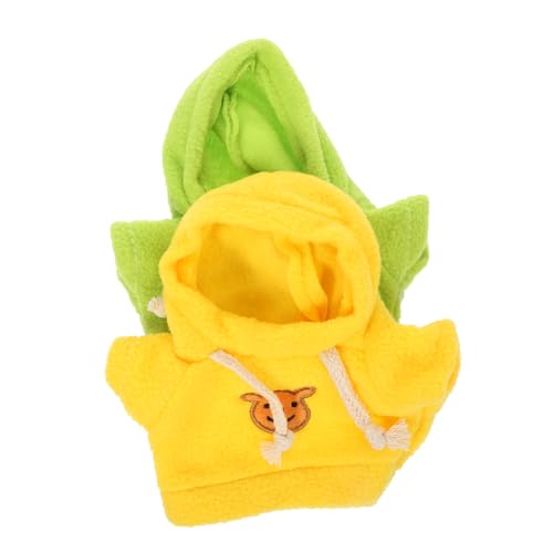 POPETPOP 2 Stück Teiliges Plüsch Bärenkleidung für Stofftiere Weiche Bear Hoodies Grün und Gelb Waschbare DIY Puppen Kleidung für Kleine Kuscheltiere Langlebige und Pflegeleichte POPETPOP 2 Stück Teiliges Plüsch Bärenkleidung für Stofftiere Weiche Bear Hoodies Grün und Gelb Waschbare DIY Puppen Kleidung für Kleine Kuscheltiere Langlebige und Pflegeleichte von POPETPOP