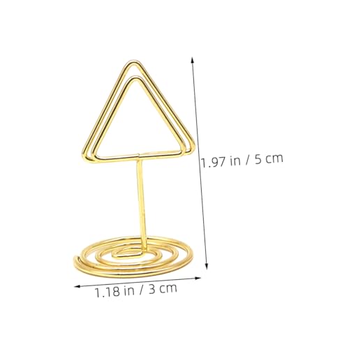 POPETPOP 20 Stück Dreieckiger Kartenhalter Gold Metall Memo Clip Platzkartenhalter Tischdekoration für Hochzeit Party Restaurant Buffet Notizen und Tischnummern POPETPOP 20 Stück Dreieckiger Kartenhalter Gold Metall Memo Clip Platzkartenhalter Tischdekoration für Hochzeit Party Restaurant Buffet Notizen und Tischnummern von POPETPOP