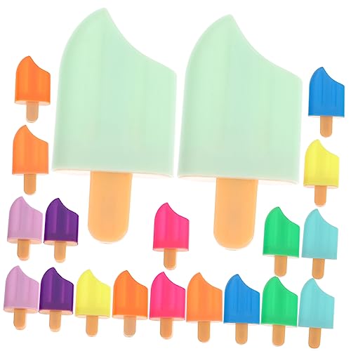 POPETPOP 20 Stück Kreative Popsicle Highlighter Leuchtende Marker Bonbonfarben Mini Textmarker für Schule Büro und Kreative Projekte POPETPOP 20 Stück Kreative Popsicle Highlighter Leuchtende Marker Bonbonfarben Mini Textmarker für Schule Büro und Kreative Projekte von POPETPOP