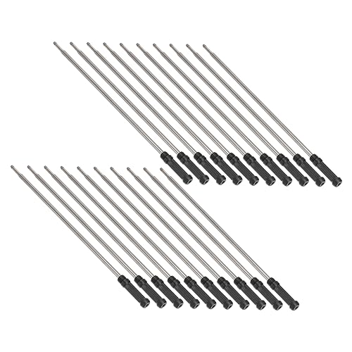 POPETPOP 20 Stück Teiliges Kugelschreiber Minen Metall Kugelschreibermine Schwarz Kompatibel Cross Stifte Gleichmäßiger Tintenfluss Glattes Schreiben Langlebig für Büro und Alltag POPETPOP 20 Stück Teiliges Kugelschreiber Minen Metall Kugelschreibermine Schwarz Kompatibel Cross Stifte Gleichmäßiger Tintenfluss Glattes Schreiben Langlebig für Büro und Alltag von POPETPOP