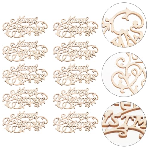 POPETPOP 20 Stück Weihnachtsausschnitte aus Holz: Unbehandelte Holzscheiben für Bastelarbeiten, Weihnachtsbaumschmuck, Beige POPETPOP 20 Stück Weihnachtsausschnitte aus Holz: Unbehandelte Holzscheiben für Bastelarbeiten, Weihnachtsbaumschmuck, Beige von POPETPOP