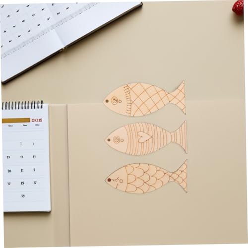 POPETPOP 200 Stück Holzfisch-wanddekoration, Strand, Nautische Themen, Hängende Ornamente, Küstenfisch-skulptur, Wanddekoration, Diy, Bemalbares Handwerk Für POPETPOP 200 Stück Holzfisch-wanddekoration, Strand, Nautische Themen, Hängende Ornamente, Küstenfisch-skulptur, Wanddekoration, Diy, Bemalbares Handwerk Für von POPETPOP