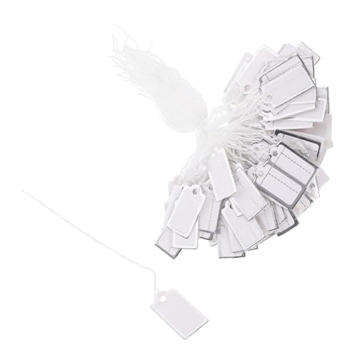 POPETPOP 200 Stück Preisetiketten mit Faden Papieranhänger zum Beschriften Wiederverwendbare Schmuck und Verkaufsanhänger Rechteckige Markierungsetiketten für Kleidung Kunsthandwerk Schuhe POPETPOP 200 Stück Preisetiketten mit Faden Papieranhänger zum Beschriften Wiederverwendbare Schmuck und Verkaufsanhänger Rechteckige Markierungsetiketten für Kleidung Kunsthandwerk Schuhe von POPETPOP