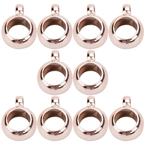 POPETPOP 200 Stück Schmuckanhänger Perlen mit Großem Loch Roségoldfarbene DIY Verbindungselemente für Armband Halskettenherstellung Stabile Ccb Spacer Beads mit Aufhängering POPETPOP 200 Stück Schmuckanhänger Perlen mit Großem Loch Roségoldfarbene DIY Verbindungselemente für Armband Halskettenherstellung Stabile Ccb Spacer Beads mit Aufhängering von POPETPOP