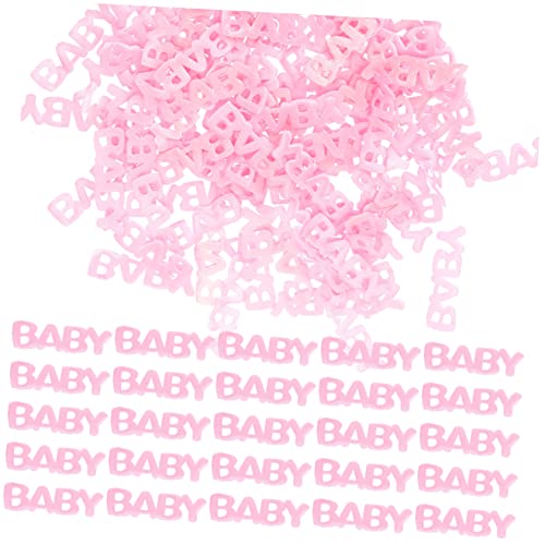 POPETPOP 200 Stück Taufkonfetti Schillernd Niedliche Dekorationen Party Erste Mini Pastell Dusche Daisy Do Bunt Enthüllen Geburtstag Streu Fete Blau Oh Kunststoff Rosa von POPETPOP