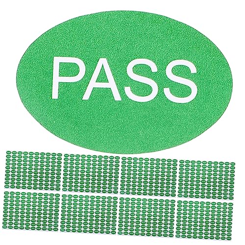 POPETPOP 2000Stücke Qc Bestanden Aufkleber Selbstklebende für Qualitätskontrolle Multifunktionale Tags zur Lagerüberwachung Praktische Lösung von POPETPOP