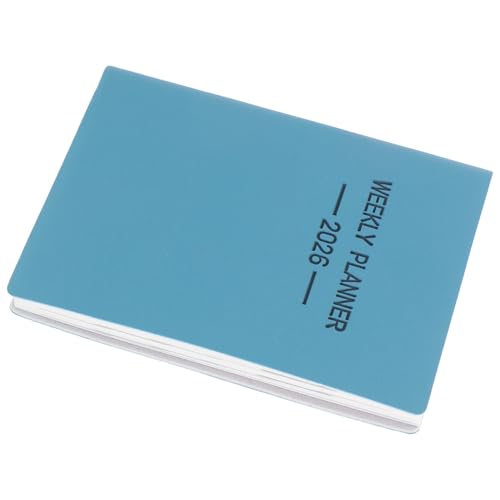 POPETPOP 2026 Agenda-Buch Planer Agenda Organizer Monatplaner Zeitschriftenhefte Wochenplaner Kleines Notizbuch kleiner Notizblock Planungsbuch kleine Notizblöcke Pu Blue von POPETPOP