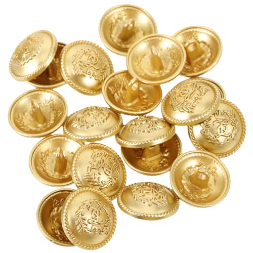 POPETPOP 20Stücke Vintage Metallknöpfe Krone Design DIY Nähknöpfe für Anzüge Jacken und Handarbeiten Mattes für Projekte von POPETPOP