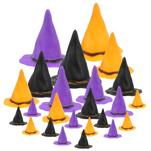 POPETPOP 24 Stück Teiliges Halloween Mini Hexenhüte Bunte Miniatur Hexenhut Flaschen Deko Lustige Partydekoration für Weinflaschen Kreative Halloween Feieraccessoires POPETPOP 24 Stück Teiliges Halloween Mini Hexenhüte Bunte Miniatur Hexenhut Flaschen Deko Lustige Partydekoration für Weinflaschen Kreative Halloween Feieraccessoires von POPETPOP