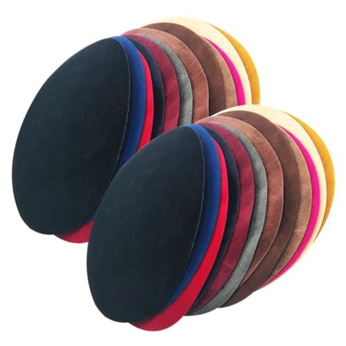 POPETPOP 24 Stück Teiliges Set Ellbogen Flicken zum Aufnähen Langlebige Kleidung Nähapplikationen Hautfreundliche Stoffpatches für Pullover Jacken DIY Reparatur und Modeakzente von POPETPOP