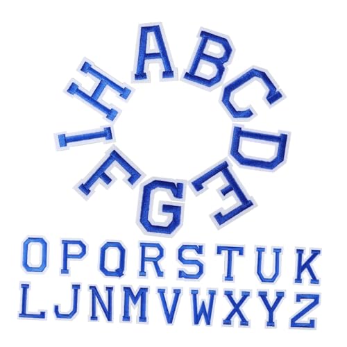 POPETPOP 26Stücke Aufnäher Aufbügeln für Kleidung DIY Alphabet Patches Gestickte Flicken für Jacken Shirts Taschen Jeans Hüte Tiefblaue Farbgestaltung POPETPOP 26Stücke Aufnäher Aufbügeln für Kleidung DIY Alphabet Patches Gestickte Flicken für Jacken Shirts Taschen Jeans Hüte Tiefblaue Farbgestaltung von POPETPOP