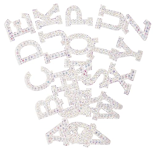 POPETPOP 26Stücke Teiliges Strass Patch Selbstklebende Aufnäher zum Aufbügeln für Textilien Rhinestone Alphabet für Kleidung Hüte Taschen und Mehr Einfach zu Verwenden POPETPOP 26Stücke Teiliges Strass Patch Selbstklebende Aufnäher zum Aufbügeln für Textilien Rhinestone Alphabet für Kleidung Hüte Taschen und Mehr Einfach zu Verwenden von POPETPOP