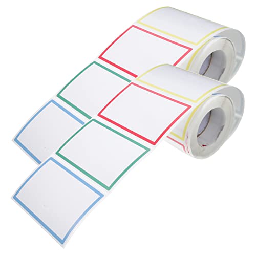 POPETPOP 2Rollen Namensschild Aufkleber Selbstklebende für Klassifizierung und Organisation und Beschreibbar für Schule Büro und Zuhause POPETPOP 2Rollen Namensschild Aufkleber Selbstklebende für Klassifizierung und Organisation und Beschreibbar für Schule Büro und Zuhause von POPETPOP