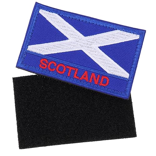 POPETPOP 2Stücke Schottische Flagge Patches Gestickte Aufnäher für Kleidung Taschen und Bastelprojekte Langlebiges Dekoration für Festivals und Partys von POPETPOP