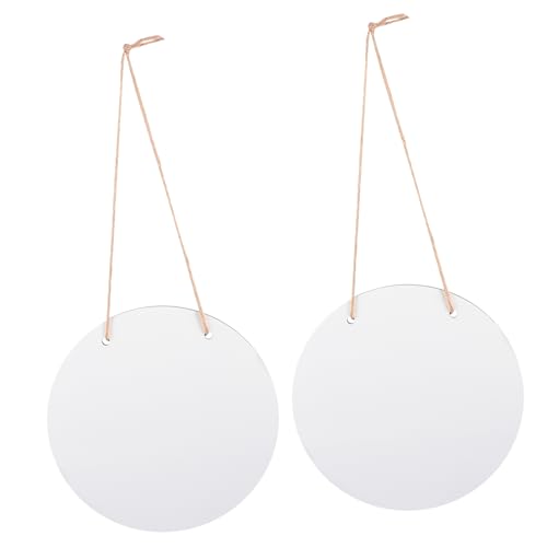 POPETPOP 2Stücke Sublimations Holz Hängeschild Leeres Holzschild für DIY Dekoration für Bastelprojekte für Innen und Außenbereiche von POPETPOP