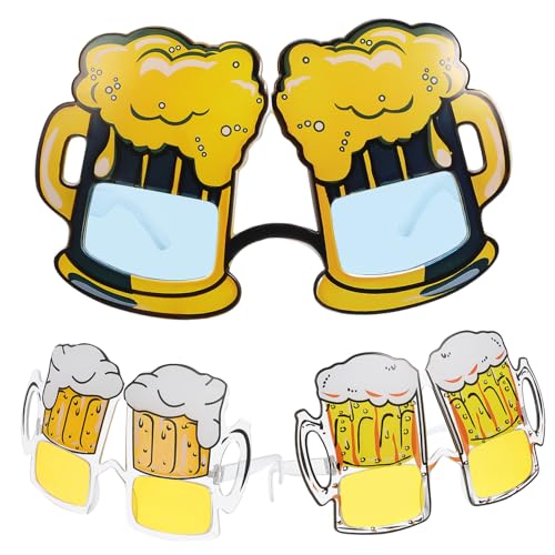POPETPOP 3 Paare Partybrillen aus Leichtem Abs mit Lustigen Bierglas Designs Dekorative Sonnenbrillen als Fotorequisite für Sommer Strand und Poolpartys Originelle Partyzubehör Eyeglasses POPETPOP 3 Paare Partybrillen aus Leichtem Abs mit Lustigen Bierglas Designs Dekorative Sonnenbrillen als Fotorequisite für Sommer Strand und Poolpartys Originelle Partyzubehör Eyeglasses von POPETPOP