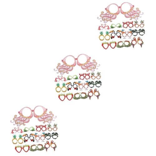 POPETPOP 3 Sätze Hawaiianische Brille Strand Gläser Party Tropische Kostüm-requisite Tropische Kostümrequisiten Hawaii-requisitenbrille Brillen Für Das Festival Papier 12 Stücke * 3 POPETPOP 3 Sätze Hawaiianische Brille Strand Gläser Party Tropische Kostüm-requisite Tropische Kostümrequisiten Hawaii-requisitenbrille Brillen Für Das Festival Papier 12 Stücke * 3 von POPETPOP