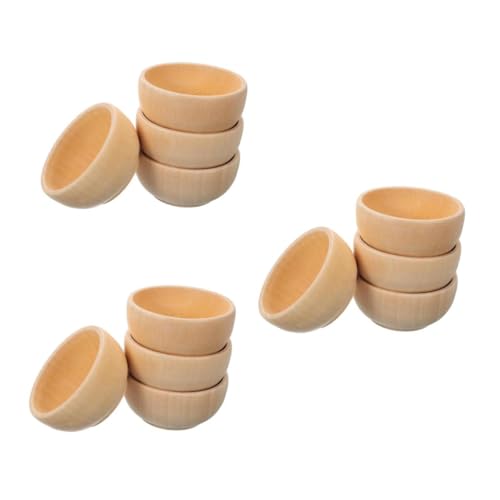 POPETPOP 3 Sätze Teiliges Diy Holzschalen Set Unfertige Holzspielzeuge Für Kreative Dekoration Und Miniaturprojekte Für Bastelarbeiten Und Spielküchen Hochwertigem Holz 4 Stück * 3 POPETPOP 3 Sätze Teiliges Diy Holzschalen Set Unfertige Holzspielzeuge Für Kreative Dekoration Und Miniaturprojekte Für Bastelarbeiten Und Spielküchen Hochwertigem Holz 4 Stück * 3 von POPETPOP