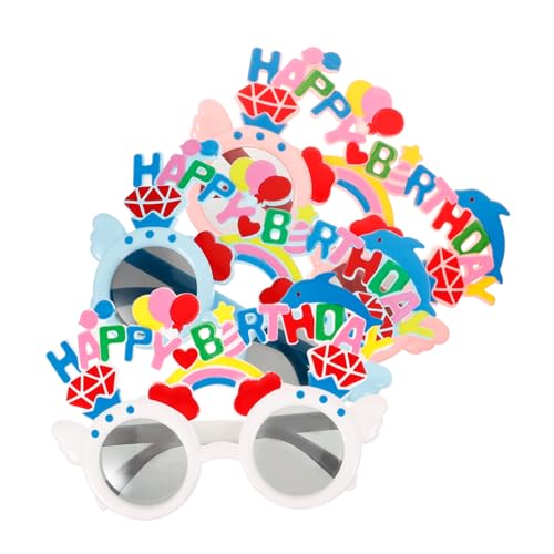 POPETPOP 3 Stück Geburtstag Partybrillen Abs Wiederverwendbar Lustige Foto Requisiten Bunte Brillen für Geburtstag Feier Junge Erwachsene POPETPOP 3 Stück Geburtstag Partybrillen Abs Wiederverwendbar Lustige Foto Requisiten Bunte Brillen für Geburtstag Feier Junge Erwachsene von POPETPOP