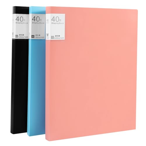 POPETPOP 3 Stück Informationsbroschüre Ordner Ärmel Kunstaufbewahrungsbuch Mappenmappe Buchbinder Notizbuch Kunst Aufbewahrung Schutz Präsentationsbinder Bindemappen Plastik POPETPOP 3 Stück Informationsbroschüre Ordner Ärmel Kunstaufbewahrungsbuch Mappenmappe Buchbinder Notizbuch Kunst Aufbewahrung Schutz Präsentationsbinder Bindemappen Plastik von POPETPOP
