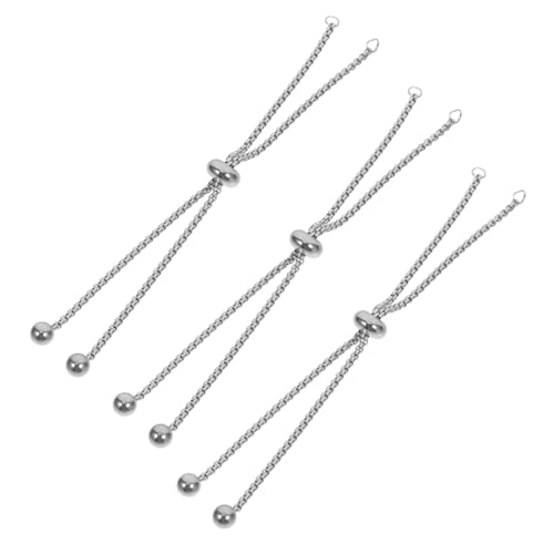 POPETPOP 3 Stück Schmuckkette Verstellbare Schiebearmbänder mit Vakuumbeschichtung Goldfarben Dehnbare Verlängerungsketten für DIY Armbandherstellung POPETPOP 3 Stück Schmuckkette Verstellbare Schiebearmbänder mit Vakuumbeschichtung Goldfarben Dehnbare Verlängerungsketten für DIY Armbandherstellung von POPETPOP