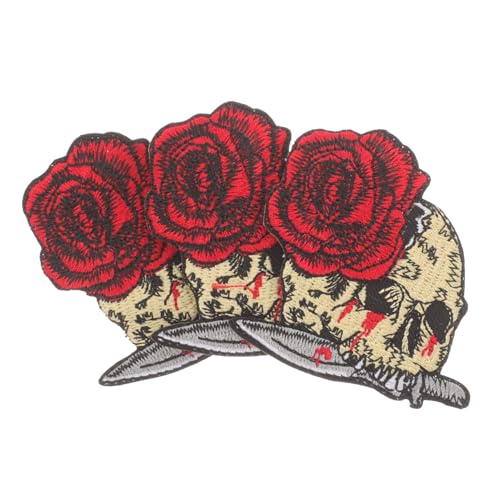 POPETPOP 3 Stück Teiliges Skull Patch zum Aufnähen und Aufbügeln Bestickte DIY Kleidung Aufnäher Langlebige Punk Skull Applikationen für Jeans Jacken Kostüme und Halloween Dekoration POPETPOP 3 Stück Teiliges Skull Patch zum Aufnähen und Aufbügeln Bestickte DIY Kleidung Aufnäher Langlebige Punk Skull Applikationen für Jeans Jacken Kostüme und Halloween Dekoration von POPETPOP