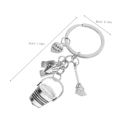 POPETPOP 3 Stück Teiliges Thank You Schlüsselanhänger mit Metall Eimer Besen und Handschuh Charm Praktische Geschenkidee für Reinigungskräfte Stilvolle Alltagsnutzung Ausdrücken POPETPOP 3 Stück Teiliges Thank You Schlüsselanhänger mit Metall Eimer Besen und Handschuh Charm Praktische Geschenkidee für Reinigungskräfte Stilvolle Alltagsnutzung Ausdrücken von POPETPOP