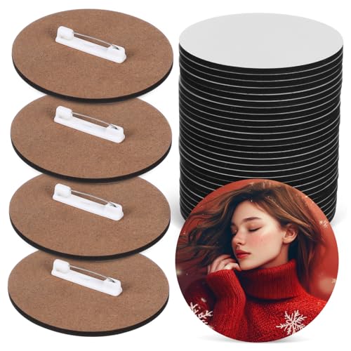 POPETPOP 30 Stück Runde Sublimations Blanko Buttons Langlebige DIY Namensschilder mit Pins Personalisierbare Arbeitsabzeichen für Handwerk Schmuck und Lapel Crafts POPETPOP 30 Stück Runde Sublimations Blanko Buttons Langlebige DIY Namensschilder mit Pins Personalisierbare Arbeitsabzeichen für Handwerk Schmuck und Lapel Crafts von POPETPOP