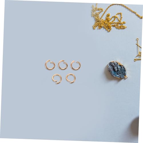 POPETPOP 30 Stück Teiliges Offene Biegeringe aus Eisen Robuste Runde Schmuckverbinder für Halsketten Armbänder Ohrringe und Bastelprojekte Langlebige Gliedverbinder für DIY von POPETPOP