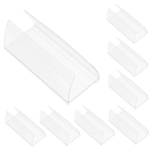 POPETPOP 30Stücke Etikettenhalter für Preisschilder Transparente Beschriftungsclips für Supermärkte und Einzelhandel für Regalbeschriftung und Produktorganisation von POPETPOP