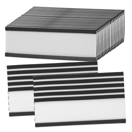 POPETPOP 30Stücke Magnetische Etikettenhalter Robuste und Kompakte Etikettenhalter für Regale Maschinen Schränke und Installieren Reinigen von POPETPOP