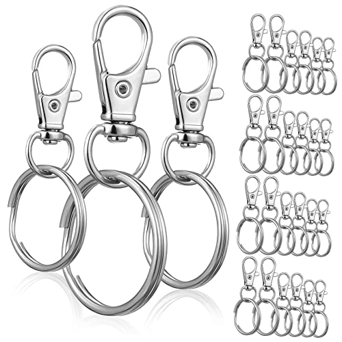 POPETPOP 30Stücke Schlüsselringe Mit Drehbaren Schnappverschlüssen Für DIY Schlüsselanhänger Lanyards Bastelprojekte Sicher Und Vielseitig POPETPOP 30Stücke Schlüsselringe Mit Drehbaren Schnappverschlüssen Für DIY Schlüsselanhänger Lanyards Bastelprojekte Sicher Und Vielseitig von POPETPOP
