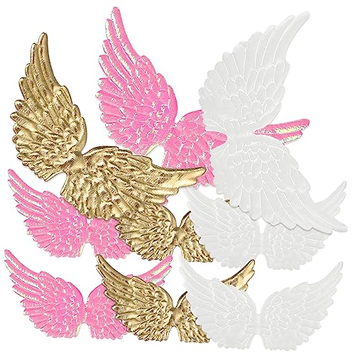 POPETPOP 36 Stück Teiliges Miniatur Engelsflügel Kleine DIY Flügel Accessoires in Gold Glitzerrosa und Weiß Zarte Applikationen zum Aufnähen Kleidung Rucksäcke Hüte und Bastelprojekte POPETPOP 36 Stück Teiliges Miniatur Engelsflügel Kleine DIY Flügel Accessoires in Gold Glitzerrosa und Weiß Zarte Applikationen zum Aufnähen Kleidung Rucksäcke Hüte und Bastelprojekte von POPETPOP