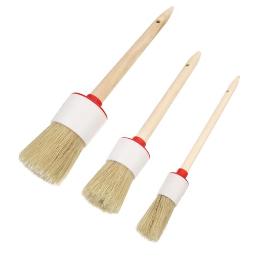 POPETPOP 3Stücke Teiliges Set Borstenpinsel für Reinigung und Malerei Langlebiger Holzgriff Rundkopf Pinsel für Möbel Wände und Innendekoration Vielseitig Einsetzbar für Verschiedene POPETPOP 3Stücke Teiliges Set Borstenpinsel für Reinigung und Malerei Langlebiger Holzgriff Rundkopf Pinsel für Möbel Wände und Innendekoration Vielseitig Einsetzbar für Verschiedene von POPETPOP