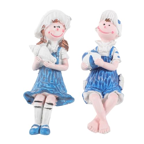 POPETPOP 4 Sätze Exquisites Puppenspielzeug Tiaras Schiff Dekorationen Bausatz Buchregal Dekoration Office Decoration Dekoratives Paarspielzeug Lebensechtes Puppenspielzeug Harz 2 Stück * 4 von POPETPOP