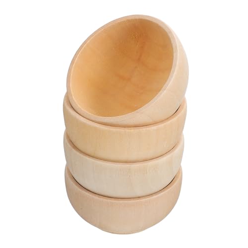 POPETPOP 4 Sätze Teiliges Diy Holzschalen Set Unbehandeltem Holz Kleine Holzschalen Für Kreative Dekoration Für Bastelprojekte 4 Stück * 4 POPETPOP 4 Sätze Teiliges Diy Holzschalen Set Unbehandeltem Holz Kleine Holzschalen Für Kreative Dekoration Für Bastelprojekte 4 Stück * 4 von POPETPOP