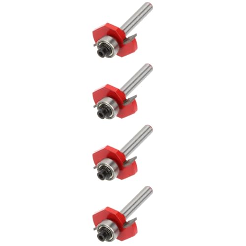 POPETPOP 4 Stück Ball T-förmiges Messer Router-bit Schneiden Holzbearbeitungswerkzeuge Holzbearbeitungs-bit Fräser Für Die Holzbearbeitung Bohrständer Router-werkzeug-bits Rostfreier Stahl von POPETPOP